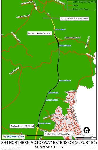 Plan of Northern Gateway toll road